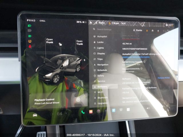 5YJYGDEFXMF099033 Tesla Model Y Performance Dual Motor All-wheel Drive