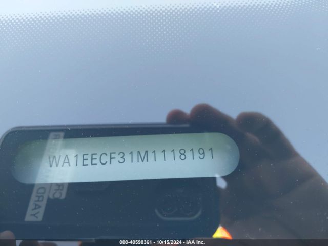 WA1EECF31M1118191 Audi Q3 Premium Plus 45 Tfsi S Line Quattro Tiptronic