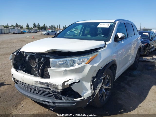 Toyota Highlander Xle V6 2016 5TDKKRFH1GS185185 Image 2