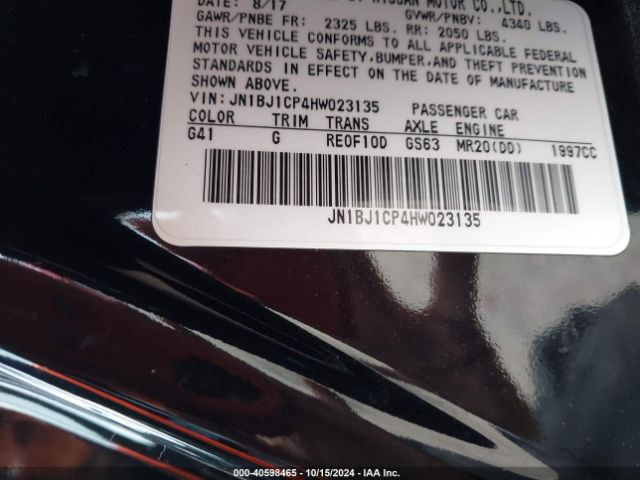 JN1BJ1CP4HW023135 Nissan Rogue Sport S