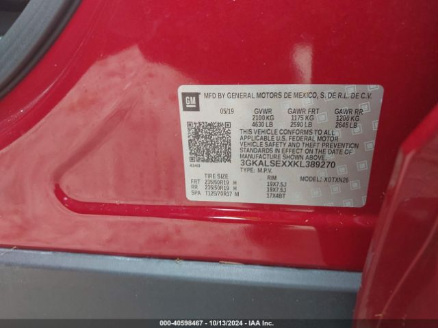3GKALSEXXKL389270 GMC Terrain Denali