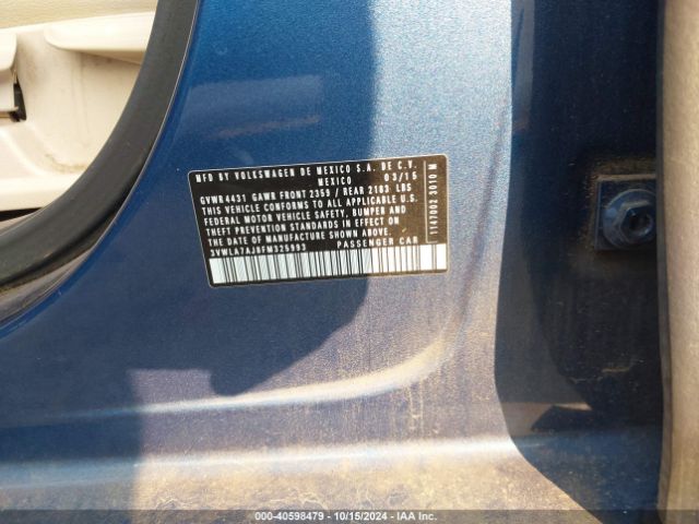 3VWLA7AJ8FM325993 Volkswagen Jetta 2.0l Tdi Se