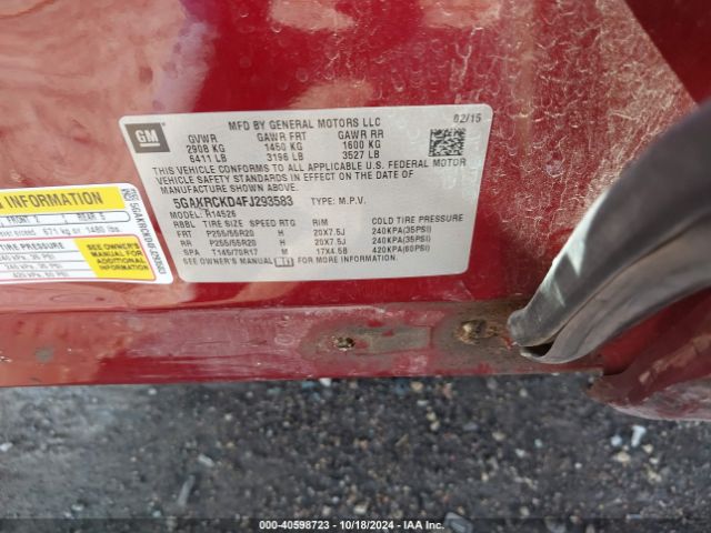 5GAKRCKD4FJ293583 Buick Enclave Premium