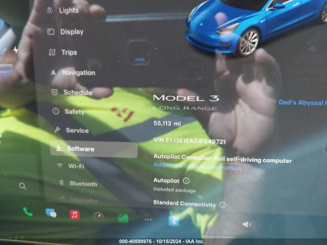 5YJ3E1EA3JF049721 Tesla Model 3 Long Range/mid Range
