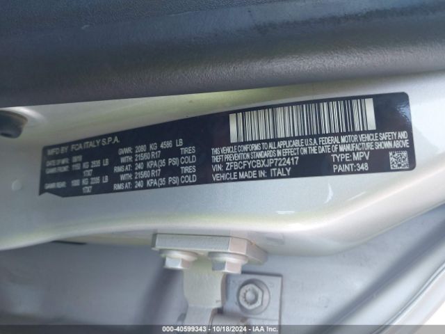 2018 FIAT 500X ZFBCFYCBXJP722417 Photo 8