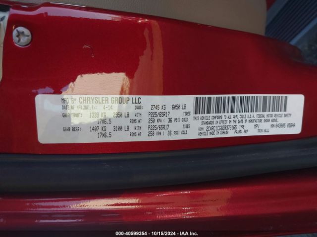2C4RC1CG6ER373165 Chrysler Town & Country Touring-l