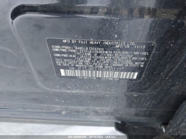 JF2SJAEC1EH530177 Subaru Forester 2.5i Premium