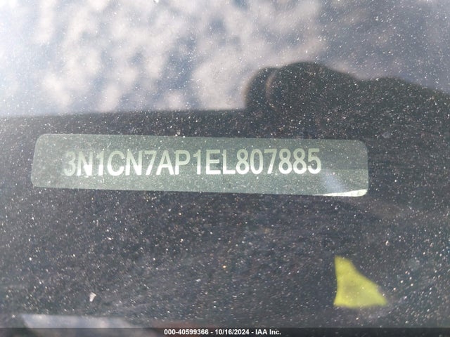 Nissan Versa 1.6 S 2014 3N1CN7AP1EL807885 Image 9