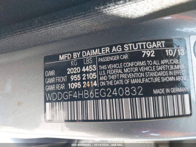 WDDGF4HB6EG240832 Mercedes-Benz C 250 Luxury/sport
