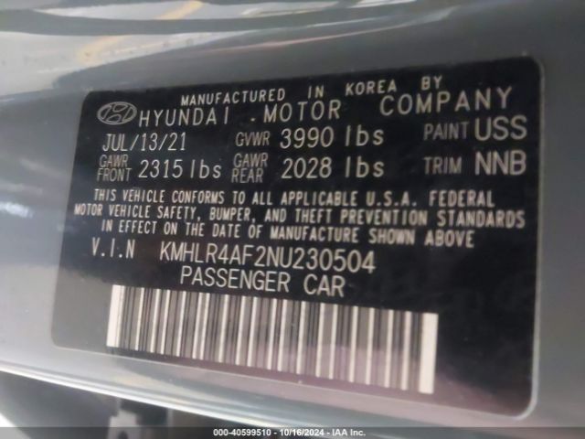 KMHLR4AF2NU230504 Hyundai Elantra N Line