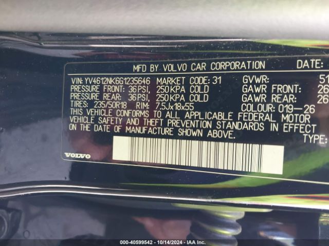 YV4612NK6G1235646 Volvo Xc70 T5 Premier