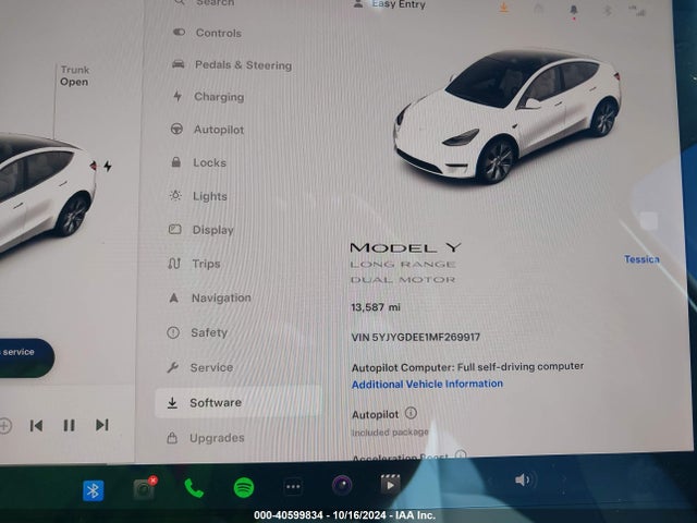 2021 TESLA MODEL Y 5YJYGDEE1MF269917 Photo 6