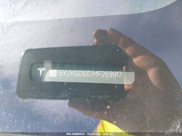 2021 TESLA MODEL Y 5YJYGDEE1MF269917 Photo 8