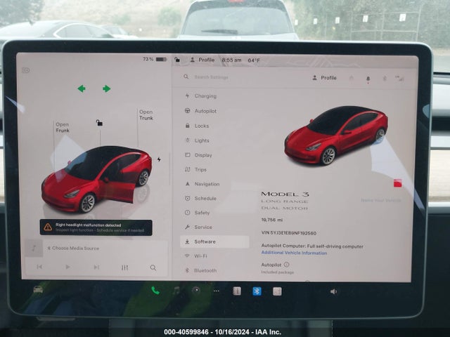 2022 TESLA MODEL 3 5YJ3E1EB9NF192560 Photo 6