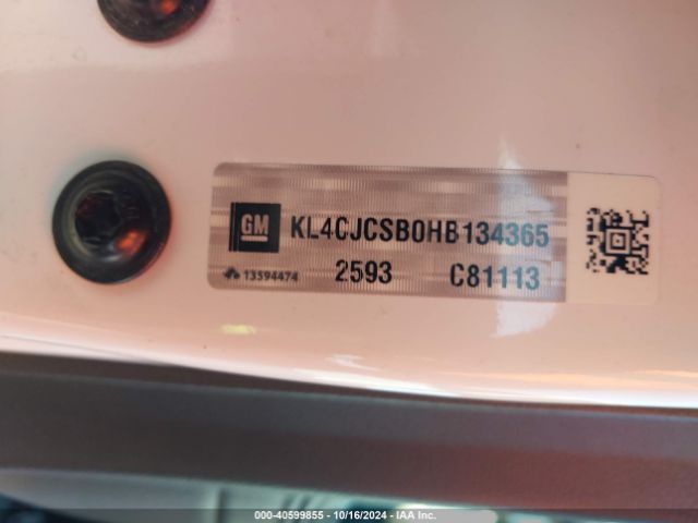 KL4CJCSB0HB134365 Buick Encore Essence