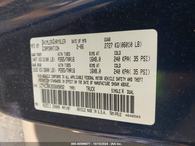 2006 MITSUBISHI RAIDER 1Z7HC38K26S609092 Photo 8