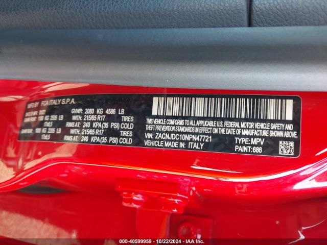 ZACNJDC10NPN47721 Jeep Renegade Trailhawk 4x4