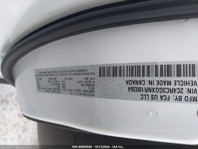 2C4RC3GGXNR100364 Chrysler Pacifica Limited Awd
