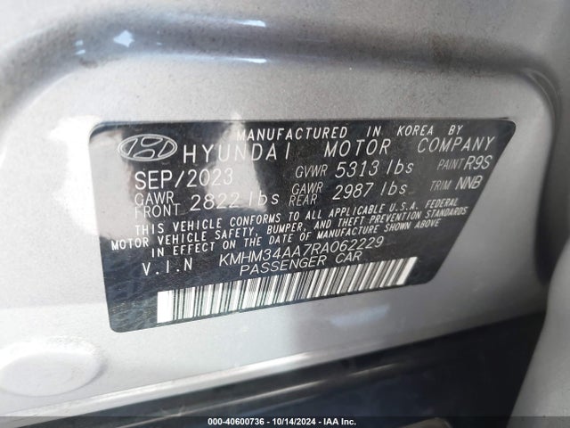 Hyundai Ioniq 6 Sel 2024 KMHM34AA7RA062229 Image 9