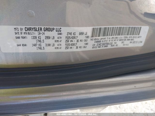 2C4RC1BGXFR601638 Chrysler Town & Country Touring