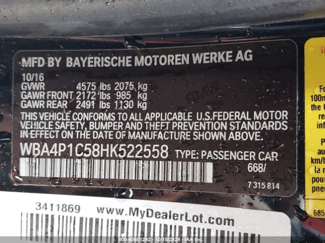WBA4P1C58HK522558 BMW 440I