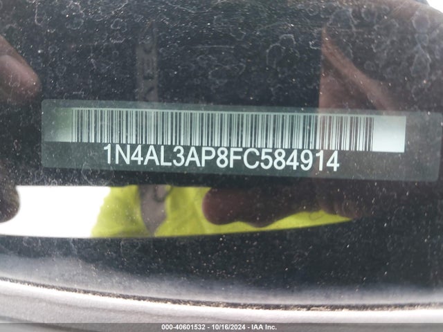 Nissan Altima 2.5 S 2015 1N4AL3AP8FC584914 Image 9