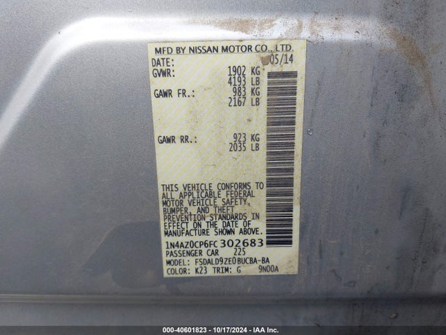 Nissan LEAF SV 2015 1N4AZ0CP6FC302683 Image 9