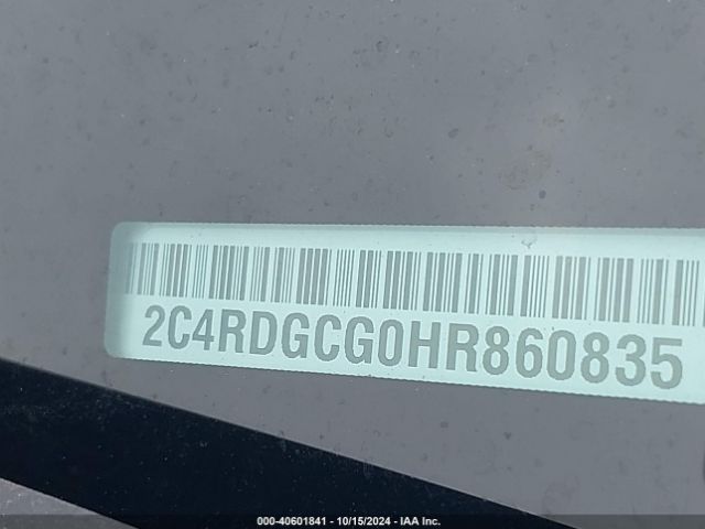 2C4RDGCG0HR860835 Dodge Grand Caravan Sxt