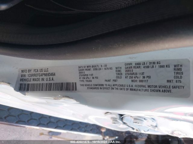 1C6RREFG4PN693464 RAM 1500 Lone Star  4x2 5'7 Box