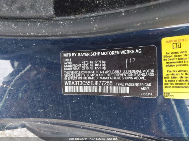 WBA3T3C55EJ877255 BMW 435i