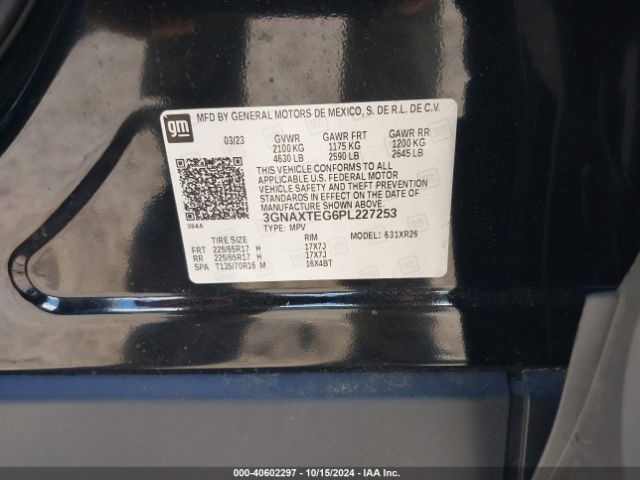 3GNAXTEG6PL227253 Chevrolet Equinox Awd 2fl