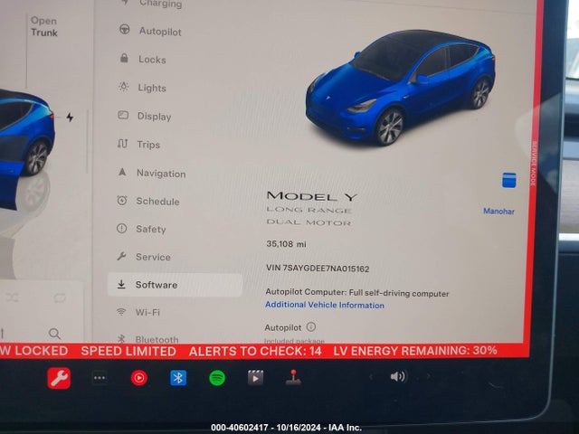2022 TESLA MODEL Y 7SAYGDEE7NA015162 Photo 6