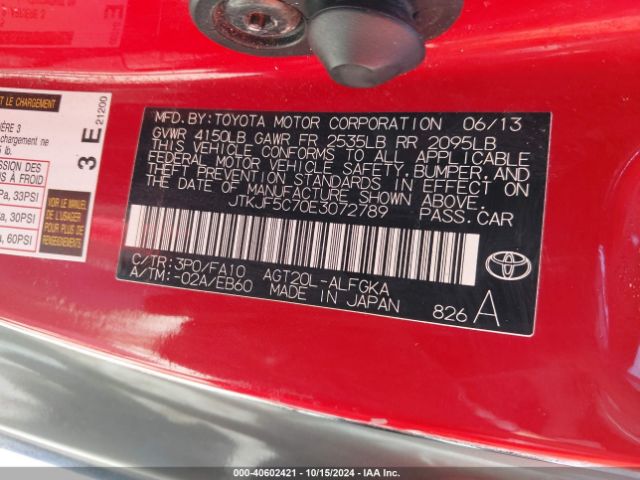 JTKJF5C70E3072789 Scion TC