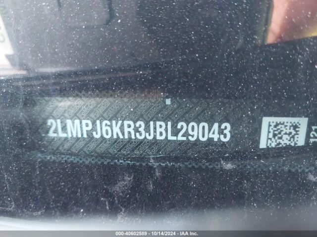 2LMPJ6KR3JBL29043 Lincoln Mkx Select