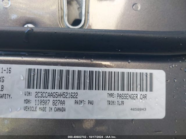 2C3CCAAG5HH521622 Chrysler 300 Limited