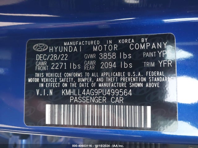 Hyundai ELANTRA SE 2023 KMHLL4AG9PU499564 Image 9