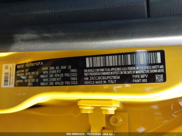 ZACCJBCB0JPG78634 Jeep Renegade Trailhawk 4x4