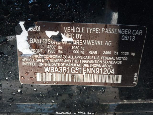 WBA3B1G51ENN91204 BMW 320i