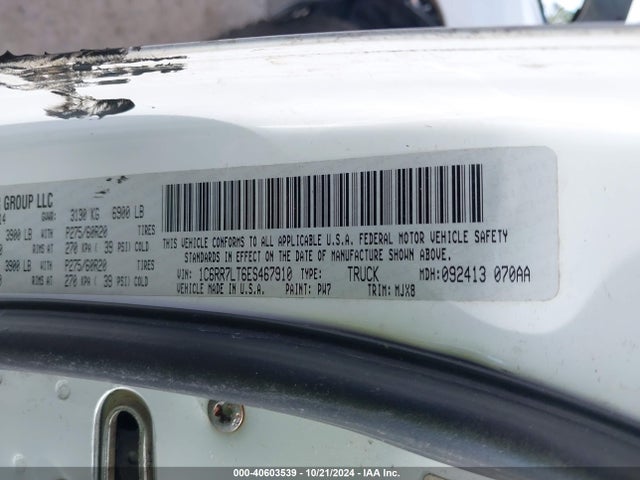 1C6RR7LT6ES467910 RAM 1500 Lone Star