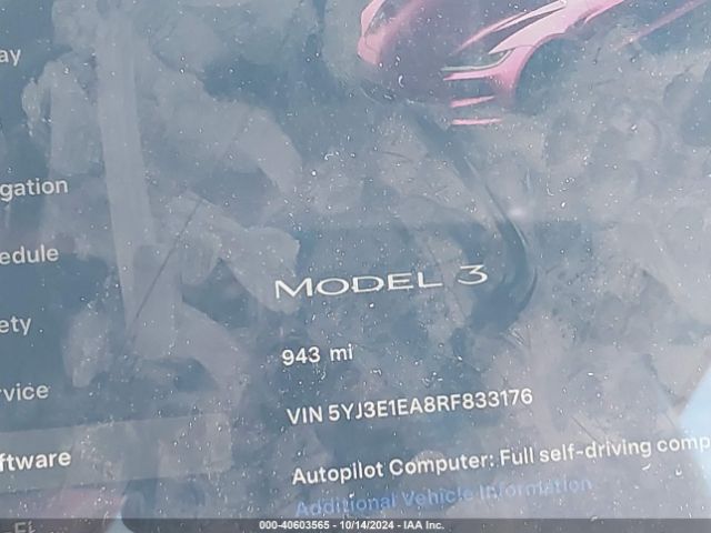 5YJ3E1EA8RF833176 Tesla Model 3 Rear-wheel Drive