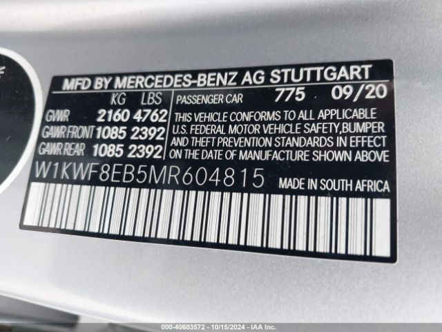 W1KWF8EB5MR604815 Mercedes-Benz C 300 4matic