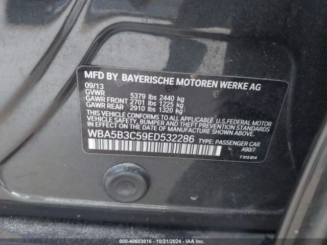 2014 BMW 535I WBA5B3C59ED532286 Photo 8
