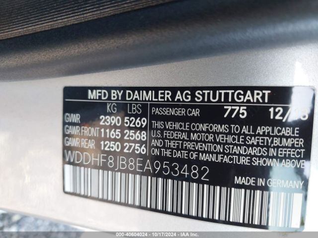 WDDHF8JB8EA953482 Mercedes-Benz E 350 4matic
