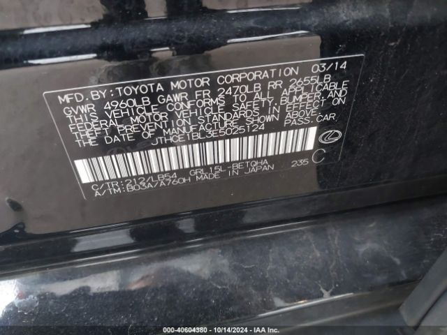 JTHCE1BL3E5025124 Lexus GS 350