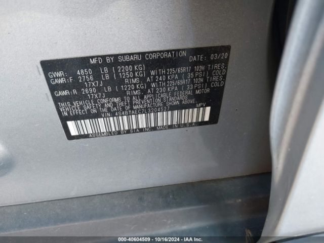 4S4BTAEC7L3204527 Subaru Outback Premium
