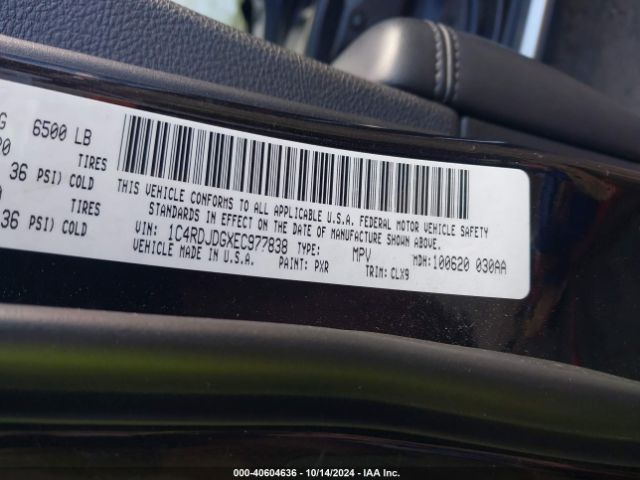 1C4RDJDGXEC977838 Dodge DURANGO LIMITED