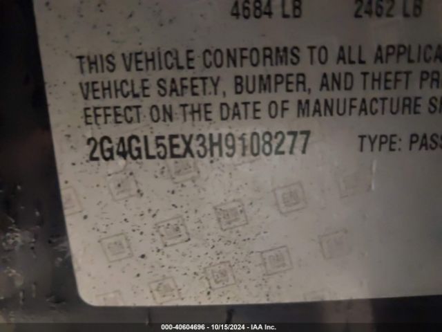 2G4GL5EX3H9108277 Buick Regal Turbo Sport Touring