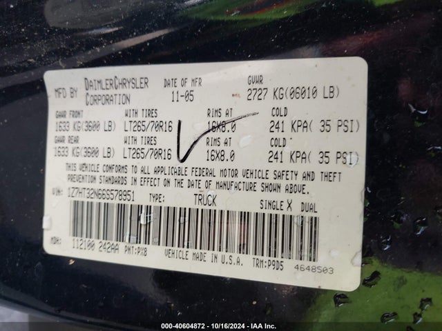 2006 MITSUBISHI RAIDER 1Z7HT32N66S578951 Photo 8