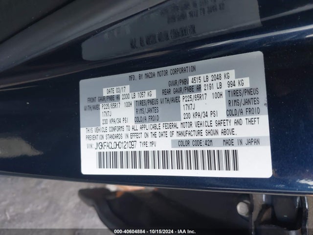 Mazda Cx-5 Touring 2017 JM3KFACL0H0121097 Image 9