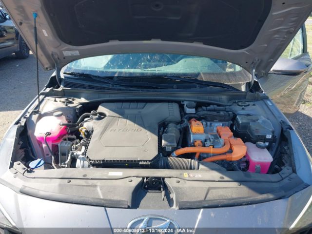 KMHLM4AJ1PU087194 Hyundai Elantra Hybrid Blue